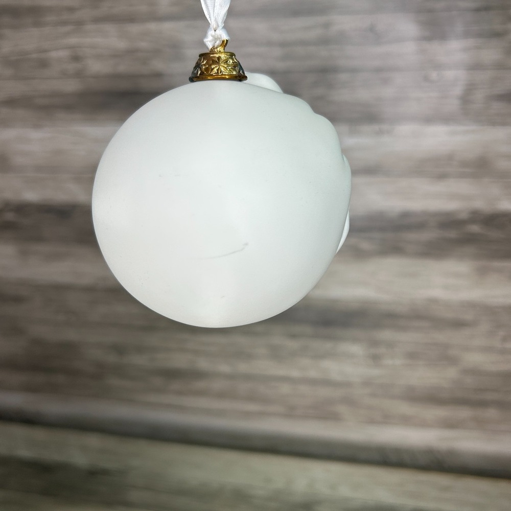 Wedgwood Christmas Ornament Puffed Santa White Holiday - Picture 5 of 9
